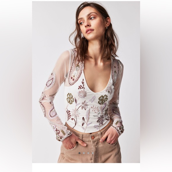 Free People Tops - Free People Florence top size M 
NWT $70